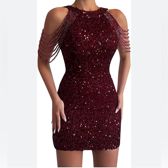 Ladies sequin dress - Picture 3 of 11